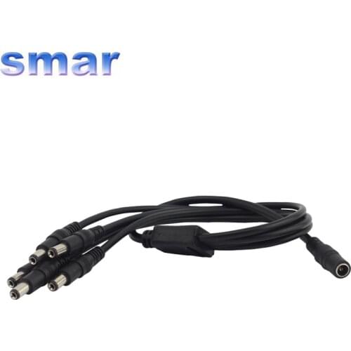 1 to 5 DC Power Splitter Adapter Cable CCTV Camera Cable for Security Surveillance System