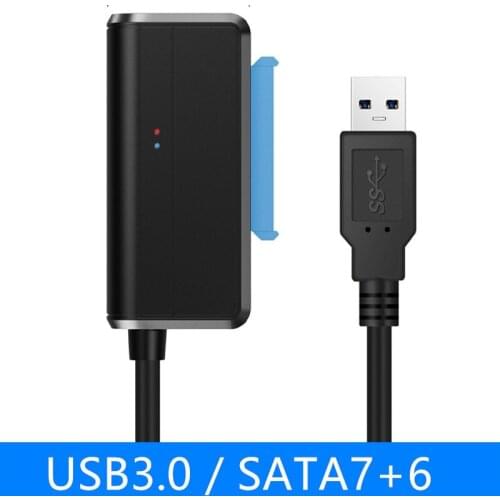 USB 3.0 To SATA7+15pin Hard Disk Cable Converter 2.5 Inches SSD Hard Disk Computer Connection And Connector USB 3.0 Interface