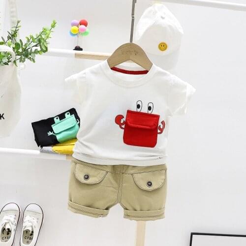 Boys Clothing Sets Summer Baby Boys Clothes Suit Gentleman Style 2021 New Shirt +Pants 2pcs Clothes for Boys Summer Set