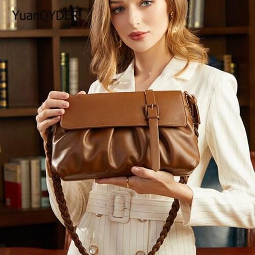Fashion Shoulder Strap Design Womens Shoulder Bag Solid Color Designer Ladies Wallet High Quality Leather Women Messenger Bags