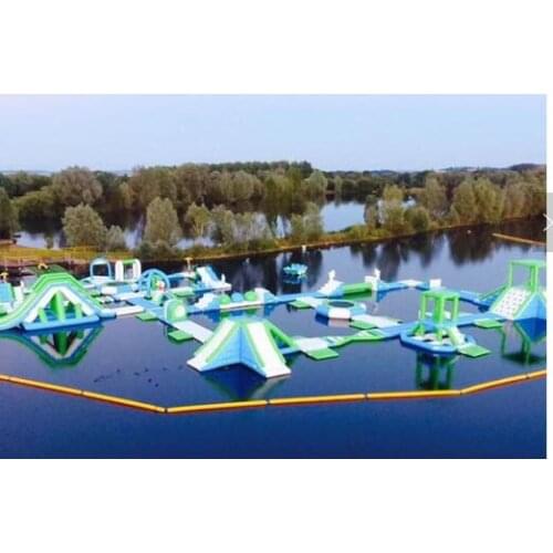 UK Oxford Inflatable Aqua Park made by Hi Bouncia, Customized Inflatable Water Games Park for sale