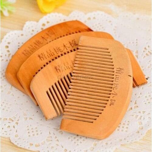 Natural Anti-static Health Care Peach Wooden Comb Head Massage Styling Tool Popular Natural Health Care Hair Comb Hairbrush
