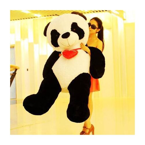 Huge 160cm stuffed fillings 100% cotton plush toy Panda plush toy "i love you " panda doll, hugging pillow ,Christmas gift w0743
