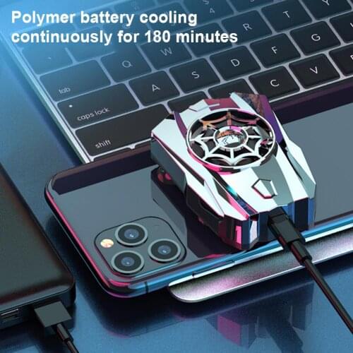 USB Rechargeable Cooler Fan Mobile Phone Cooling Universal Semiconductor Radiator Phone Game Pad Holder Stand Radiator Mute Fans