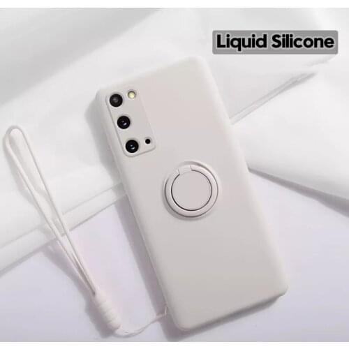 Original Ring Holder Case For Samsung Galaxy A52 A72 A32 5G cases Magnetic Stand Cover Luxury Liquid Silicone Shockproof funda