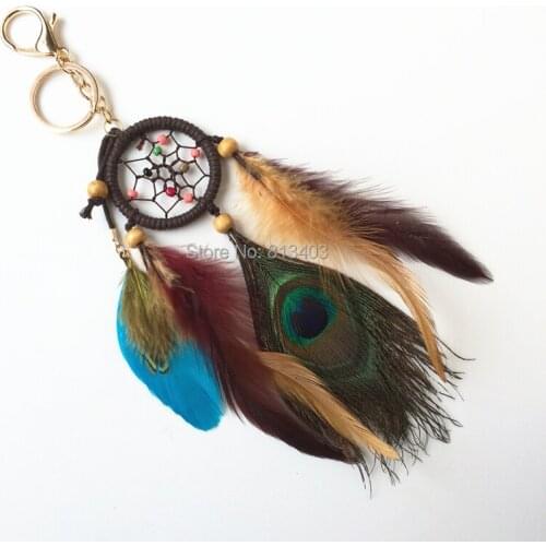 Peacock Feather Dream Catcher Car Home Hanging Decoration Gift Free Shipping