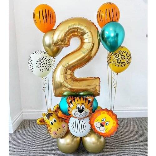 Party Supplies Cartoon Forest Balloon Set for Birthday Party Decoration Balloons Scene Layout Props Event Decor Latex Balloon