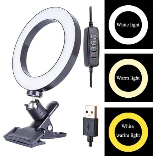 Ring Light For Youtube Live Streaming Studio Video Led Dimmable Photography Lighting With USB Cable