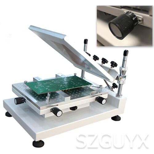 Manual printing machine Desktop manual high-tightness solder paste printing machine High-density screen printing table