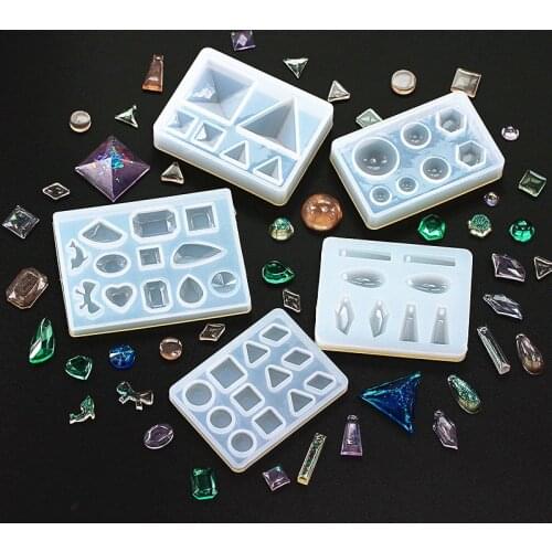 Liquid Resin Silicone Mold DIY Geometric Triangle stud earring for jewelry pendant Resin Silicone Mould epoxy resin mold