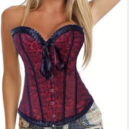 Sexy women waist corset Strapless Burlesque Corsets Body Shapewear Bustier cincher bustier corselet