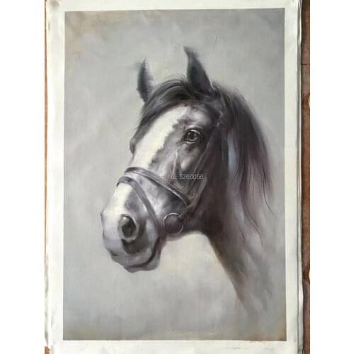 Desert Animal Horse Canvas Painting Living Room Restaurant Interior Decoration Picture Wall Art Hand Painted Oil Painting