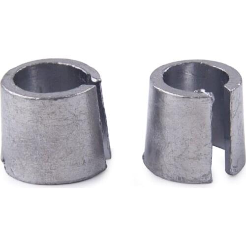 1 Pair Universal Positive & Negative Car Battery Terminal Converters Post Adaptors Sleeves Shim Car Silver