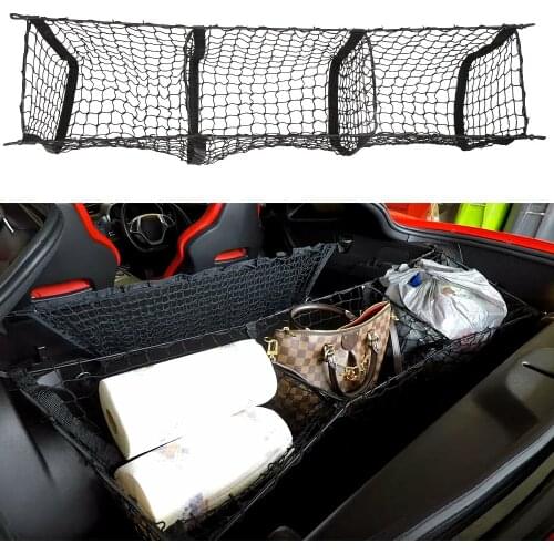 1pcs 112*30*30cm Car Truck Organizer Rear Truck Storage Bag Cargo Luggage Nets Hook Net Dumpster Car Accessories
