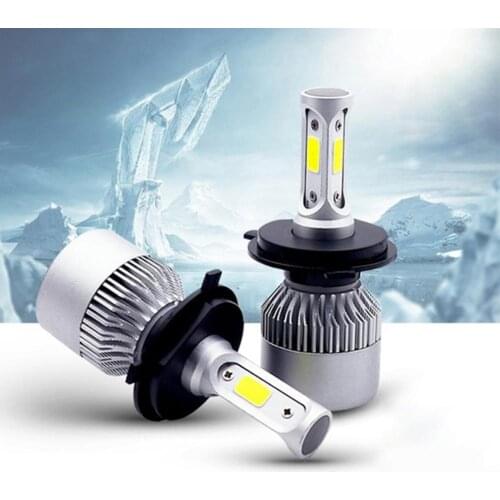 2Pcs S2 H1 H3 H4 H7 H8 H9 H11 9005 9006 9012 H13 9007 9004 Car LED Head Light Автомобильные лампы