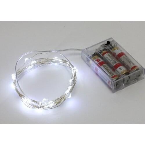 2016 Kitosun Good Price Silver Wire LED String Lights 3AA Battery Powered 10m 100led Decoration Lamps for Holidays party wedding