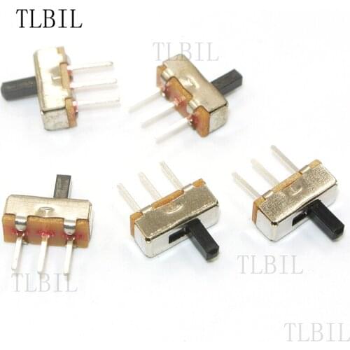 50pcs SS12D00G3 2 Position SPDT 1P2T 3 Pin PCB Panel Mini Vertical Slide Switch