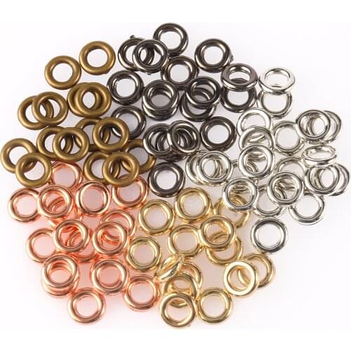 6-15mm Falt Round Hoops CCB Beads Earrings Wires Connectors Closed Rings for Needlewoerk DIY Jewelry Making Handmade Accessories