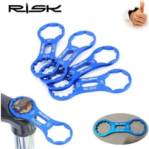 RISK Aluminum Bicycle Front Fork Repair Tool For SR Suntour XCR/XCT/XCM/RST MTB Bike Front Fork Cap Wrench Disassembly Tools