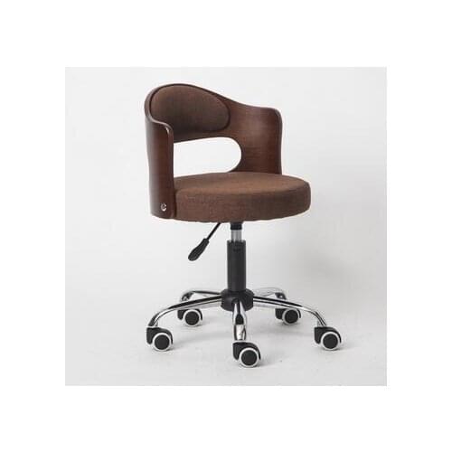 Bar chair Household lift swivel chair Solid wood backrest Nail chair Bar stool High stool Beauty salon round stool
