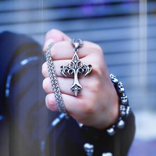 Stainless Steel Viking nordic Weapon Necklace Pendant Kings Sword chain chorken jewelry