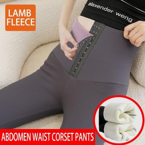 Fleece push up yoga seamless leggings sport Women fitness croset slim yoga pants Black high waist wram workout sports leggings