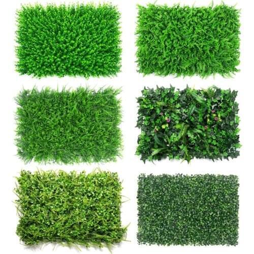 Grass Mat Green Artificial Lawns Landscape Carpet For Home Garden Wall Decoration Fake Grass Wedding Party Supplies 40x60cm