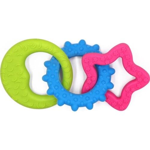 Legendog Dog TPR Chew Toy Colorful Bite Proof Puppy Toothbrush Toy Dog Teeth Cleaning Toy Puppy Molar Toys Dog Interactive Toys