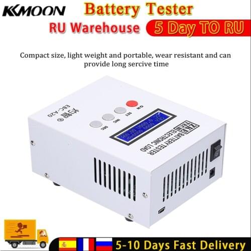 Battery Tester 30V 20A 85W Lithium Lead-acid Batteries Capacity Test Device 5A Recharge 20A Discharge Support PC Software Contro