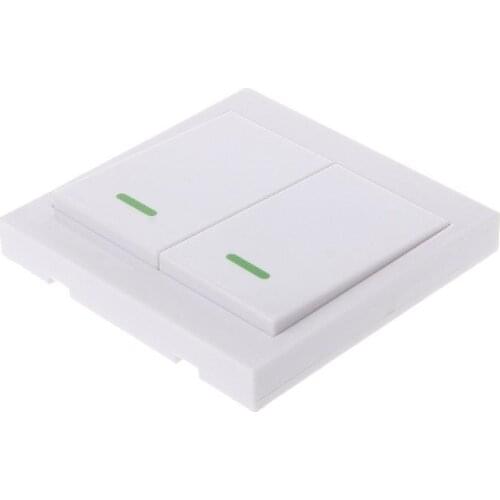 Mayitr Wall Panel Wireless Remote Transmitter 433MHz RF 1 2 3 Button Remote Control Switch Sticky Lighting Accessories