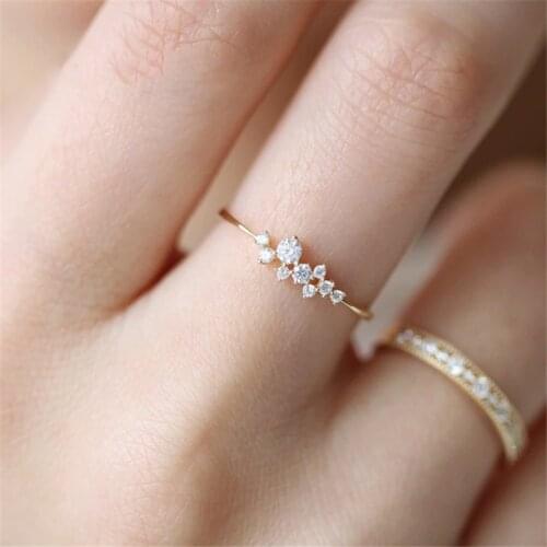 New Fashion Weave Crystal Wedding band Rings For Women Golden/Silver Color Engagement female party ring gift jewerly