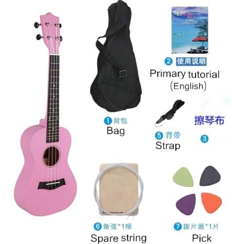New Design Children Guitar Musical Instrument 21-inch Wooden Childrens Toys Ukulele Christmas Gifts