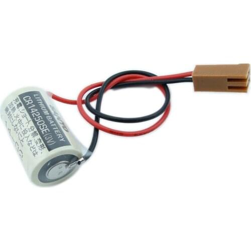 Original New CR14250SE 3V CR1/2AA CR14250 14250 PLC Industrial Battery Pack with Plug For SONYO CR14250SE 3V 1000mAh Battery