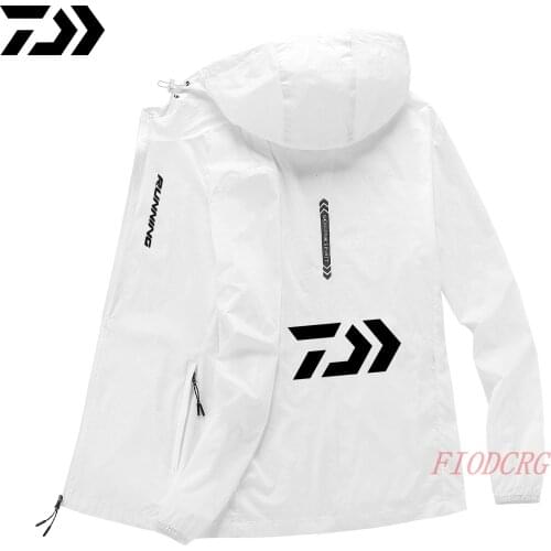 Daiwa Clothes Fishing Shirt Jacket Ice Silk Quick Dry Sports Clothing Sun Protection Face Neck Anti-UV Breathable Fishing Hooded