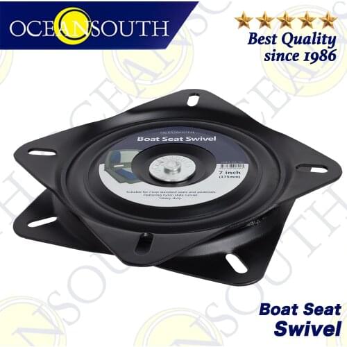 Oceansouth Seat Swivel 175mm Marine-Grade 360 Degree Rotation EDC Coated Heavy Duty Boat Seats Fishing Boat Accessories
