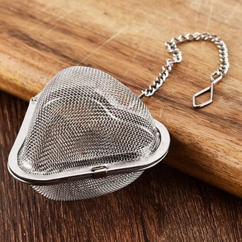 Heart Shape Tea Infuser Stainless Steel Tea Mesh Strainer Tea Interval Diffuser Perforated Tea Strainer Filter Justdolife