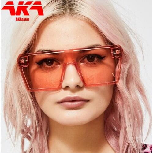 AKAgafas Square Sunglasses Men Women 2021 Brand Designer Mirror Classic Black Blue Sun Glasses for Male Luxulry Eyewear UV400