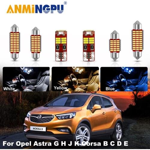 Canbus Led Car LED Interior Light Kit for Opel Astra G H J K Corsa B C D E Insignia Vectra Adam Meriva Ampera Agila Karl Vehicle