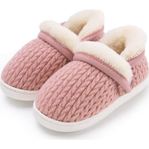 Baby Shoes Winter Slippers Warm Toddler Children Boys Girls Kids Soft Sole Cotton Shoes Anti-Slip
