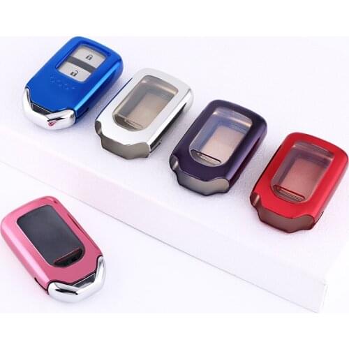 TPU NEW Car Keyless Smart Key Fob Case Cover for Honda Civic Accord Fit Hrv Crv Jazz City Auto Accessories Ring Protector