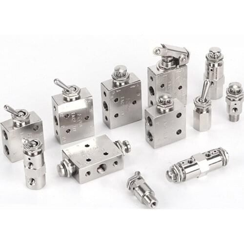 Air Pneumatic 2 Position 2 Way ON OFF Switch Knob Toggle Valve TV-3S