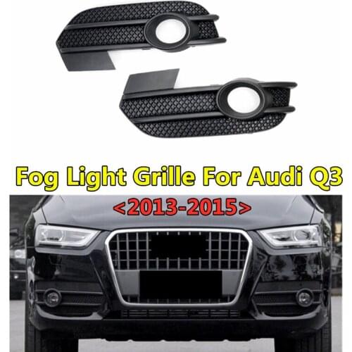 WL Car-styling Original Style Facelit Fog Light Grille Front Lower Bumper Grills For Audi Q3 2013 2014 2015 Oem 8U0807681A/682A