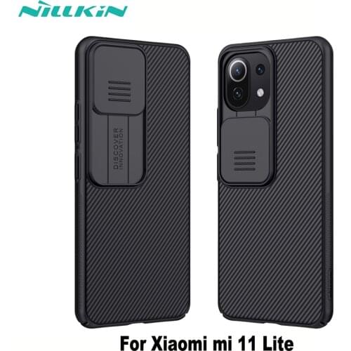 Camera Protection Case For Xiaomi mi 11 Lite NILLKIN Camshield Slide Cover Privacy Protection Case For Xiaomi mi11 Lite