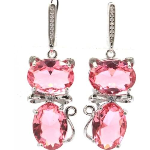 21x19mm Charming Created Dark London Blue Topaz Gift For Womans Silver Stud Earrings Daily Wear Wholesale Drop Shipping