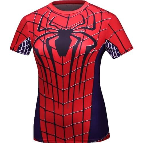 2021 Fitness Female Top Women Compression T Shirt Short Sleeve Print Tights Gym Tee shirt