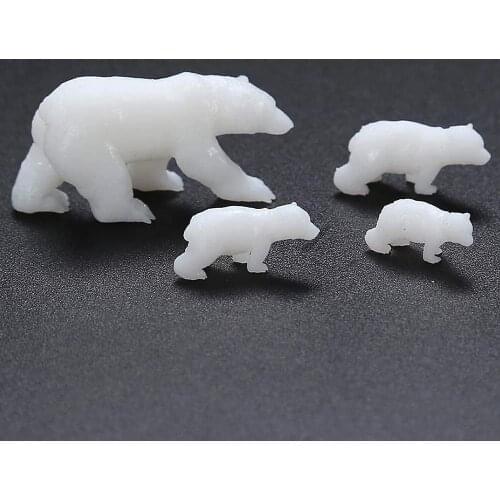 1/5pc Mini Polar Bear Shaped Resin Mold Filling Material 3D Jewelry Filling Material For DIY Jewelry Making
