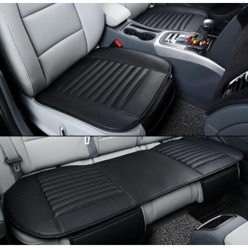 1 Set For 5 Seat Car Seat Cover Winter Warm Front Back Rear Seat Cushion Pu Leather Breathable Universal Car Seat Protector Mat