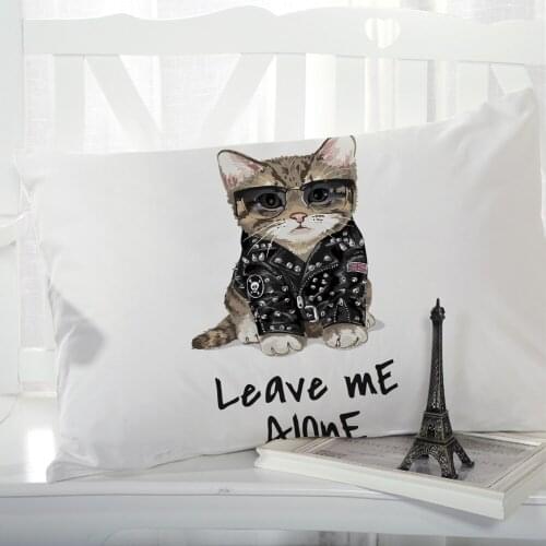 1pc Pillow cover Pillow case Luxury Bedding Pillowcase Pillowcovers decorative 50x70 Customizable size 3D Print animal CAT