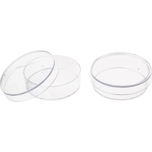 10 pcs. 35mm x 10mm Sterile Plastic Petri Dishes with Lid for LB Plate Yeast (Transparent color)