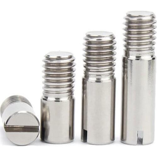 10pcs M2 304 stainless steel one word external thread pins Slotted cylinder pin positioning fixed dowels GB878 6mm-16mm long